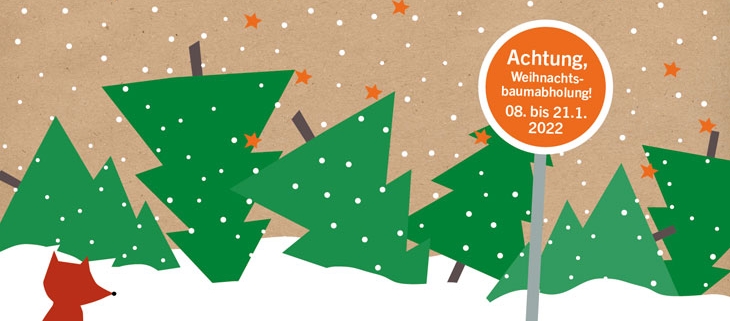 Abholung Weihnachtsbäume