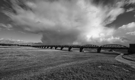 Landschaftsfoto an der Elbe